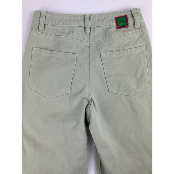Empyre Size 0 Tori Sage Skate Jeans Green Relaxed Baggy High Rise Y2K Streetwear - Picture 13 of 15